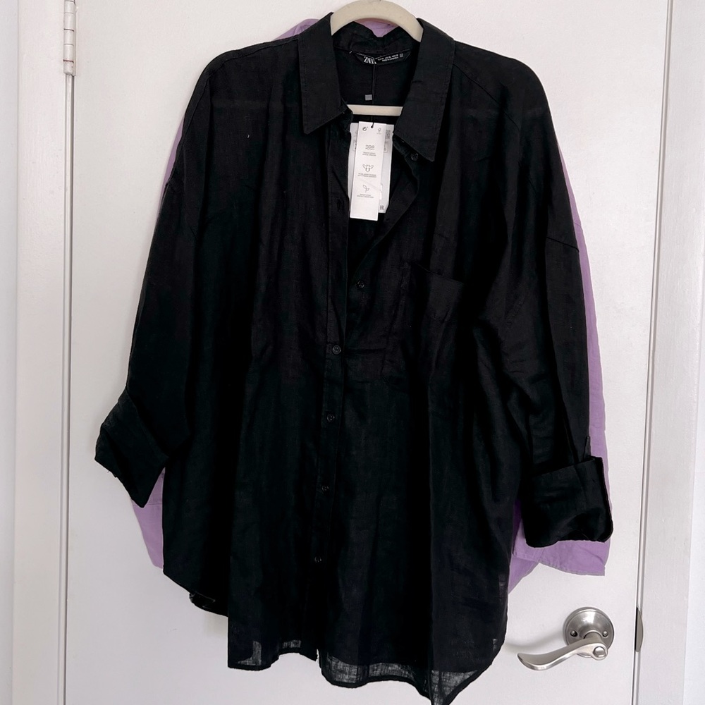 💯 Authentic Zara Linen Shirt
